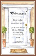 Garden Centerpiece Topiaries Square Invitation