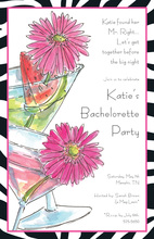 Fabulous Colorful Daisy Drinks Invitation