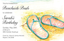 Whimsial Flip Mix Tropical Theme Invitation