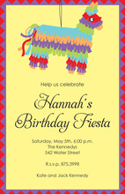 Inspired Donkey Border Pinata Invitations