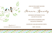 Baby Boy Robin Nest Shower Invitations