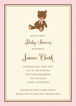Introducing Teddy Bear Slate Invitations