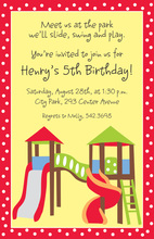 Great Birthday Playground Invitation