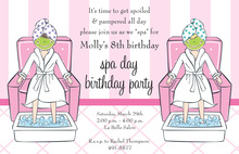 Spoiling Little Spa Manicures Invitation