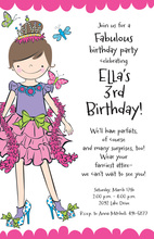 Gril Dress Up Invitations