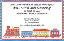 Choo Choo Invitations