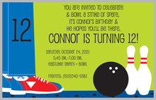 Bowling Step Invitations