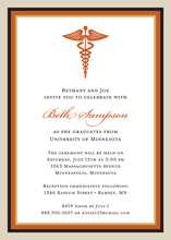 White Coat Male Navy Tie Doctor Invitations