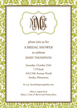 Formal Swirl Milan Lav Invitations