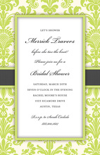 Exquisite Damask Square Invitation