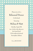 Red Flourish Silver Border Invitation