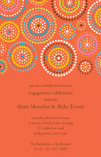 White Fiesta Flowers Invitation