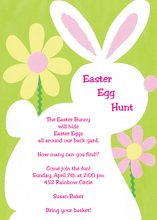 Easter Bunny Rabbit Invitation