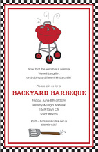 BBQ Graduation Guy Invitations