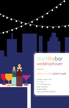 Stocked Wine Bar Shower Invitations