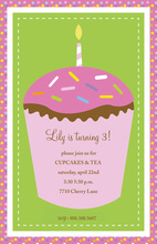 Lady Cupcake Invitation