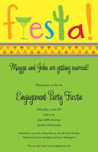 Colorful Fiesta Banners Party Shower Invitations