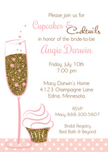 Aqua Champagne Celebration Toast Marriage Invitations