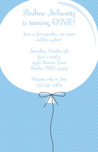 Big Birthday Balloon Invitations