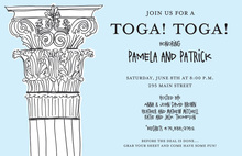 Funky Column Greek Pillar Invitations