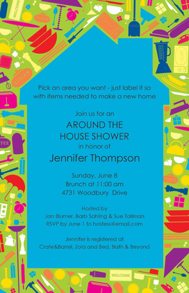 Iconic Household Items Invitation