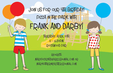 Playground Party Invitations