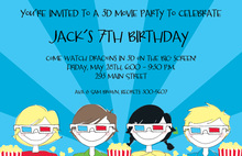 3D Movies Invitation