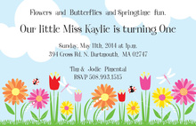 Dragonfly Dots Birthday Invitations