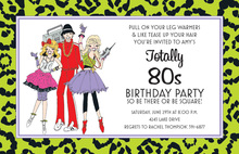 Totally 80s Nostalgia Invitations