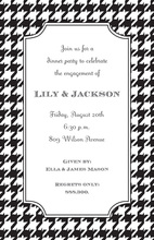 Classic Houndstooth Invitation