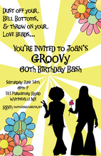 60's Hippies Style Invitations