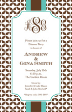 Unique Grand Mocha Tile Invitation