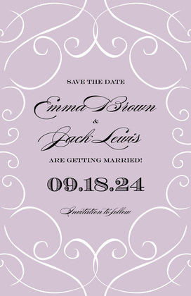 Decorative Wisp Sage Oval Frame Invitation