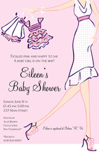 Baby Girl Pink Glee Invitations
