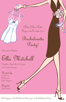 Petite Lingerie Shower Invitations