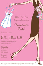 Lingerie Glee Shower Invitations