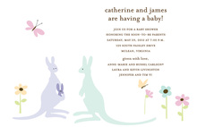 Kangaroos Expecting Baby Invitations