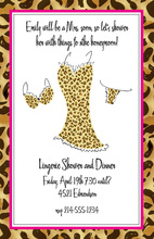 Wild Leopard Lingerie Invitations