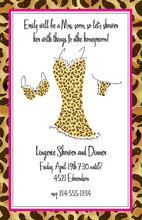 Lingerie Jungle Invitations