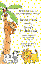 Kids Zoo Animals Invitation