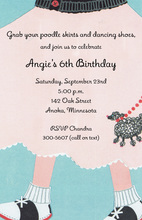 1950 Favorite Poodle Skirt Invitations