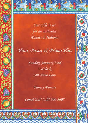 Destination To Italy Invitations