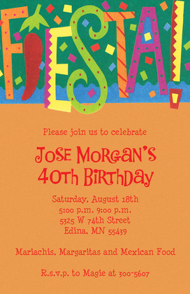 Casual FIESTA! Invitations