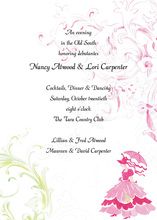 Classy Southern Belle Bride Invitation