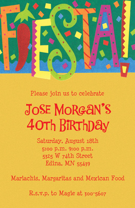 Casual FIESTA! Invitations