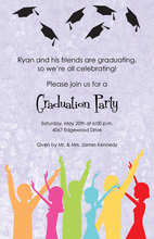 Celebrating Graduation Caps Invitation