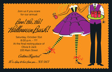 Halloween Couple Welcome Invitations