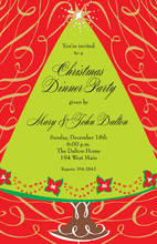 Star Tree Glee Invitations