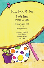 Classic Sandy Beach Invitations