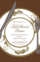 Harvest Plate Invitations